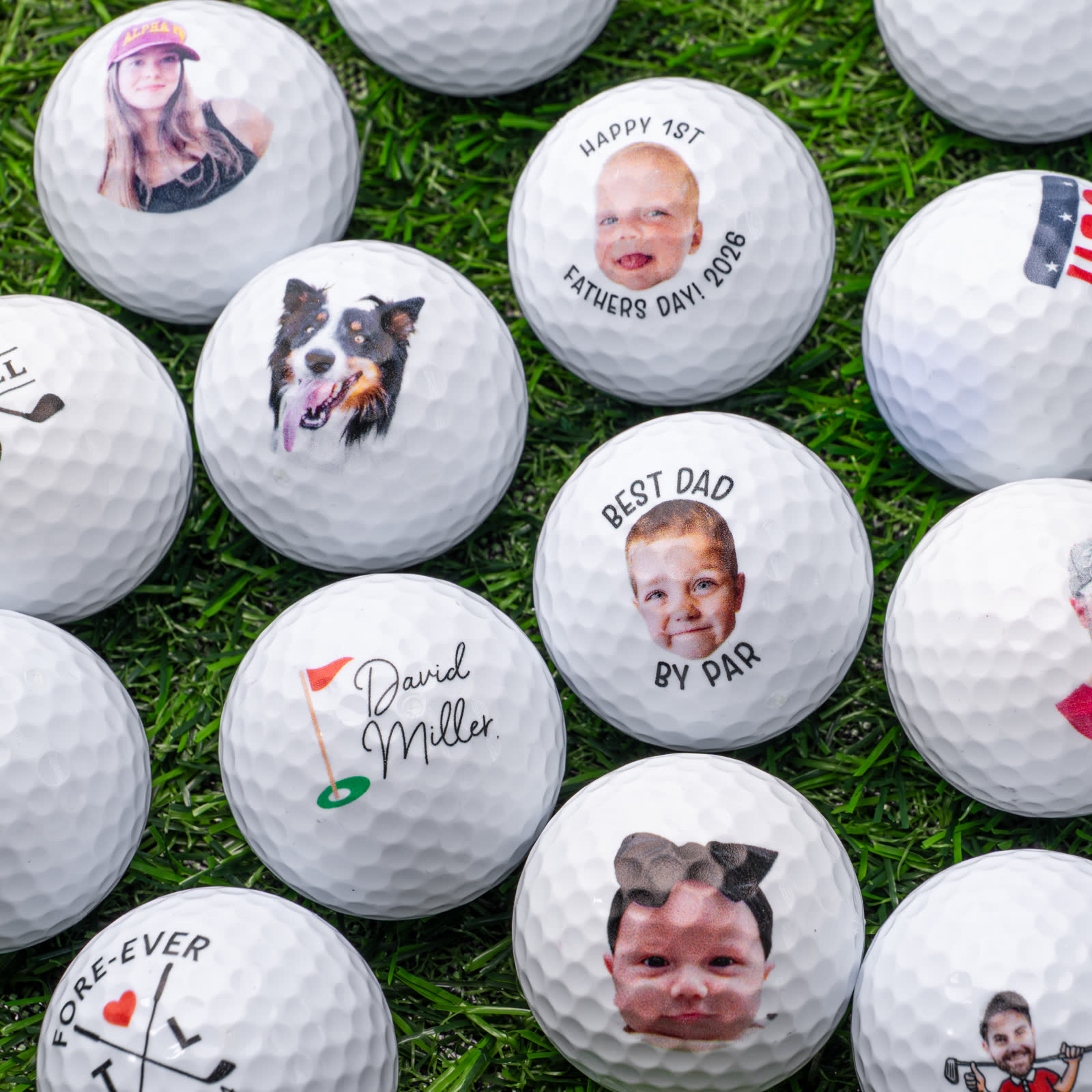 Finished custom golf balls checked and boxed in the workshop
